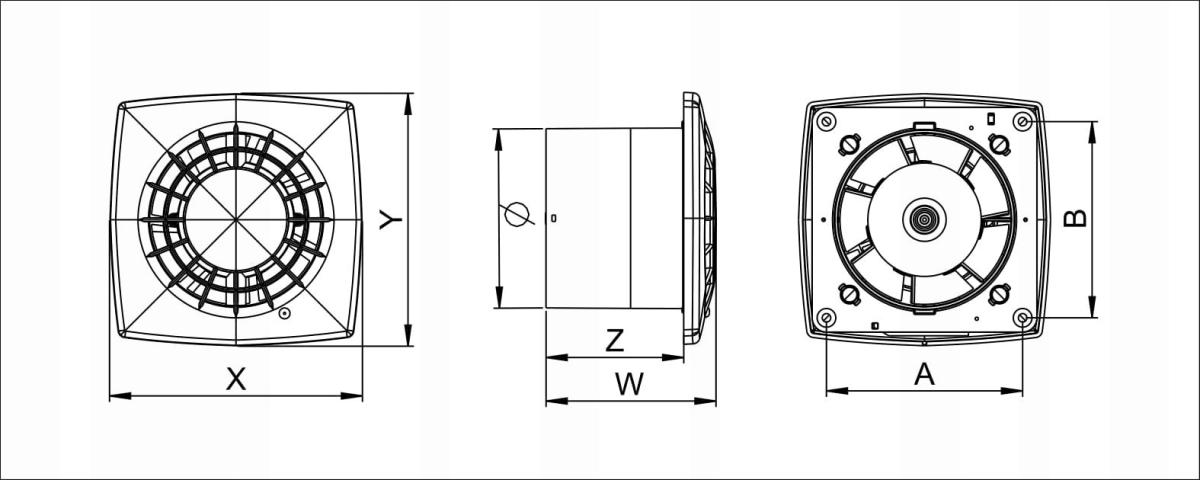 AWENTA Wentylator wyciag.VEGA WGB150 - KOSTKA