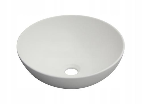 INVENA UMYWALKA NABLATOWA TINOS INVENA TREND, 39,5 CM, BIAŁY MAT