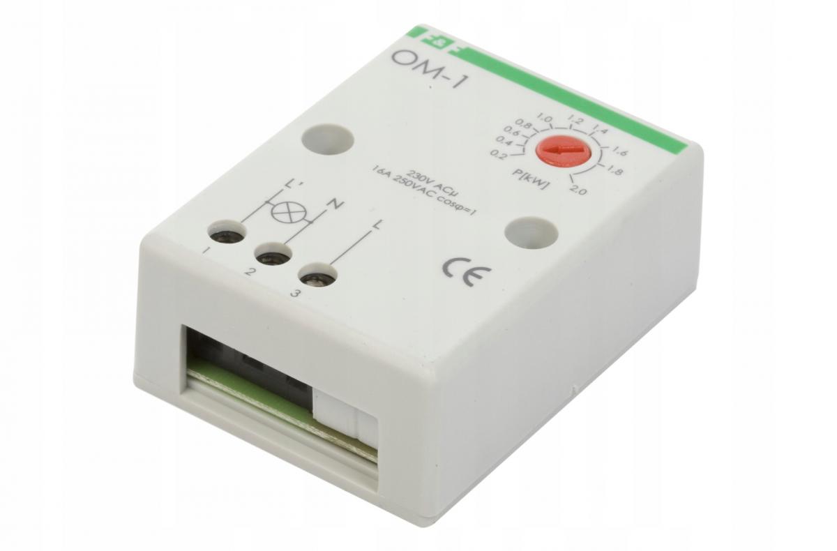 F&F Ogranicznik poboru mocy OM-1 regulacja obciążenia 200-2000VA , I=16A ,