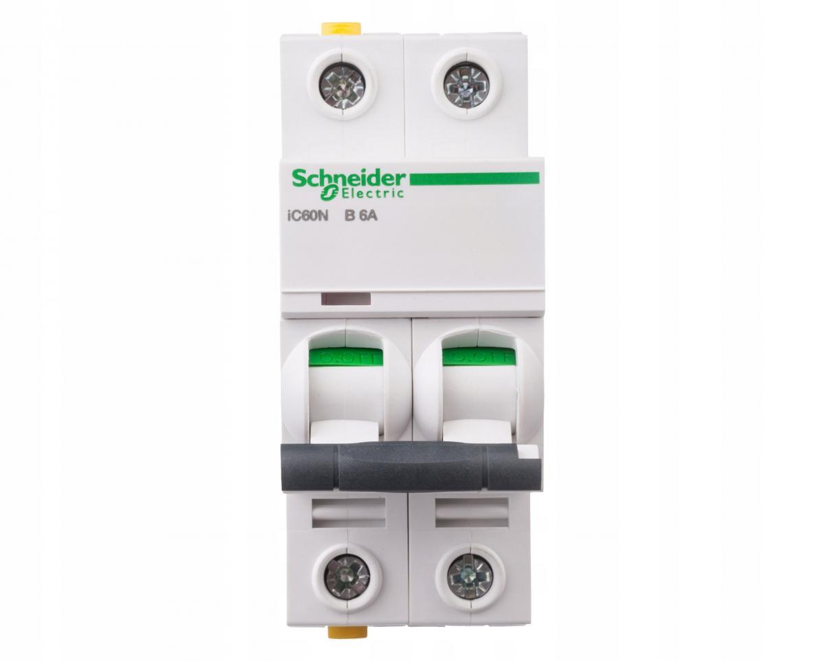 SCHNEIDER ELECTRIC Wyłącznik nadprądowy iC60N-B6-2 B 6A 2-biegunowy