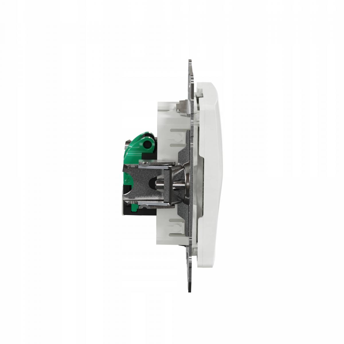 SCHNEIDER ELECTRIC Gniazdo komputerowe RJ45 kat.5e UTP, biały SEDNA DESIGN