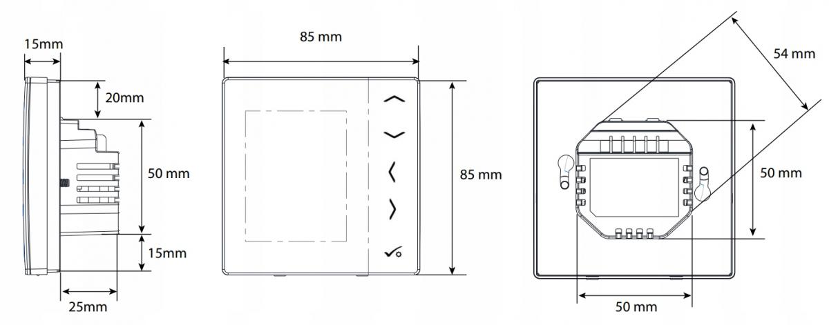 Regulator temp przewodowy, podtynk,cyfrowy dobowy AFRISO EXPERT NSB VS35W