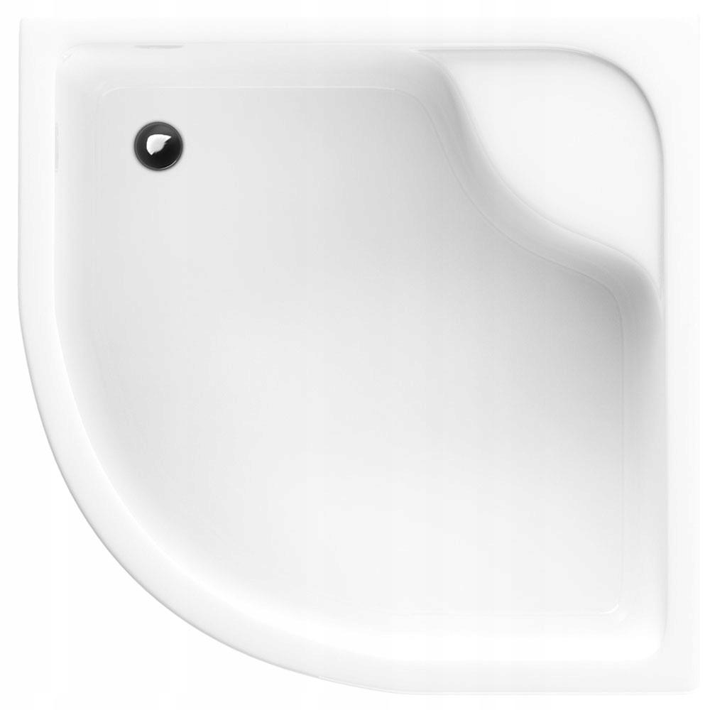 Brodzik akrylowy standard Doris półokrągłyR55 80x80 głębokość 28 cm 3.222.