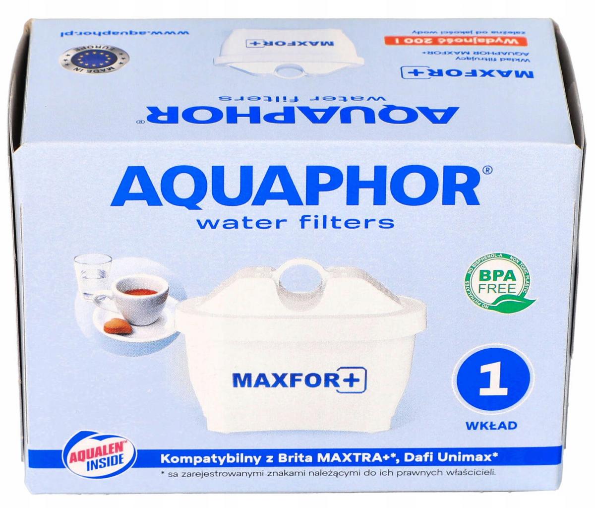 Dzbanek filtrujący Aquaphor Onyx biały + wkład Aquaphor B100-25 Maxfor