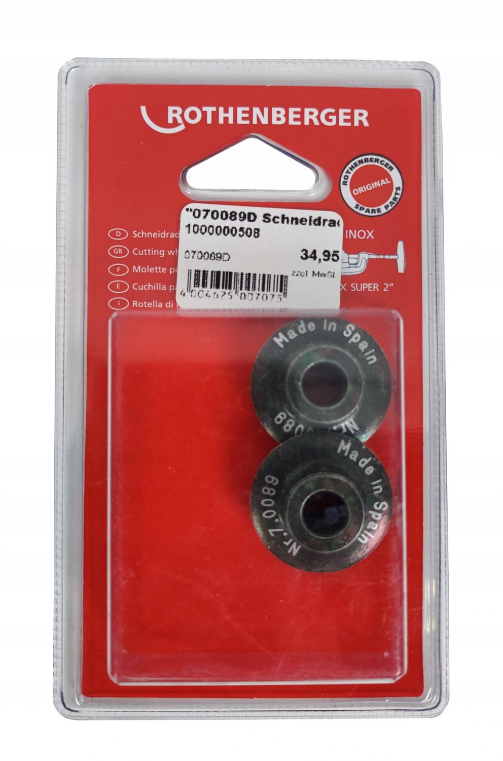 ROTHENBERGER Kółko do obcinaków zapasowe 3 sztuki ROTHENBERG