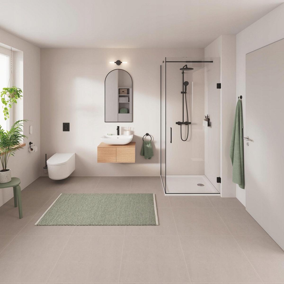 GROHE PRZYCISK WC ARENA COSMO S CZARNY 130X172