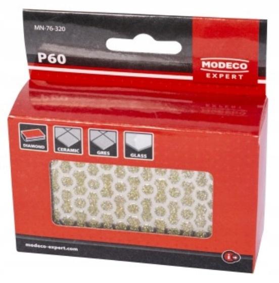 MODECO EXPERT Gąbka diamentowa P60 ceramic gres glass