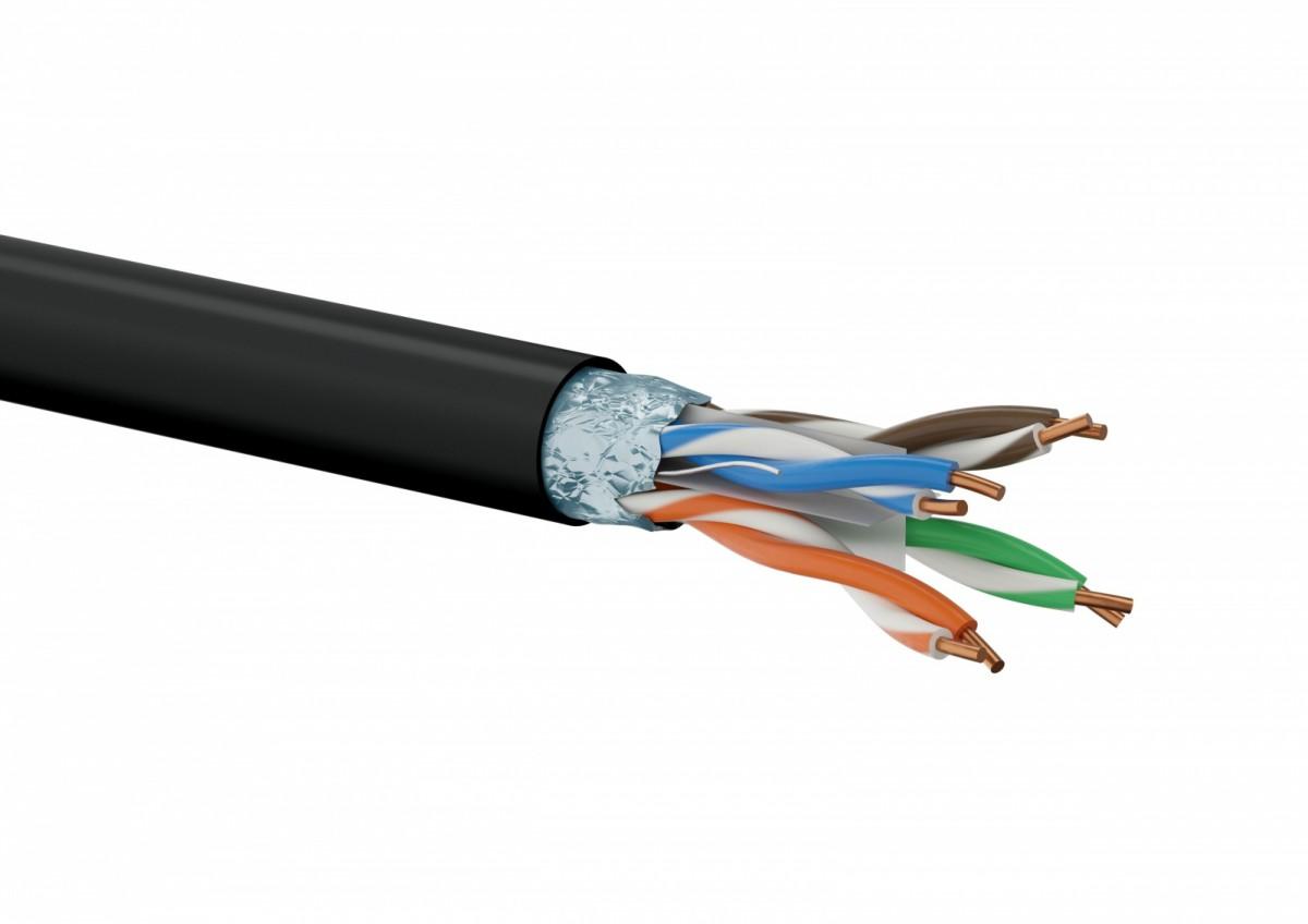 A-LAN Kabel sieciowy F/UTP kat.6 PE 4x2x23AWG 305m ZEWNĘTRZNY ŻELOWANY