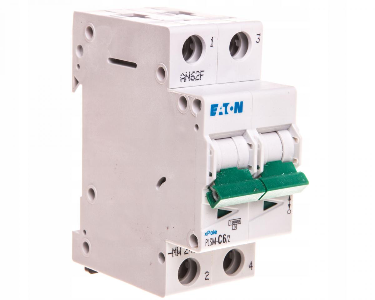 PLSM-C6/2-MW Wyłącznik nadprądowy 10kA, In=6A, char. C, 2-bieg. Seria PLSM