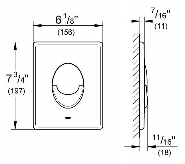 GROHE Płytka WC GROHE Skate Air uruchamiająca chrom