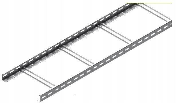BAKS Drabinka DKP400H50/3 N, grubość blachy 1,5mm