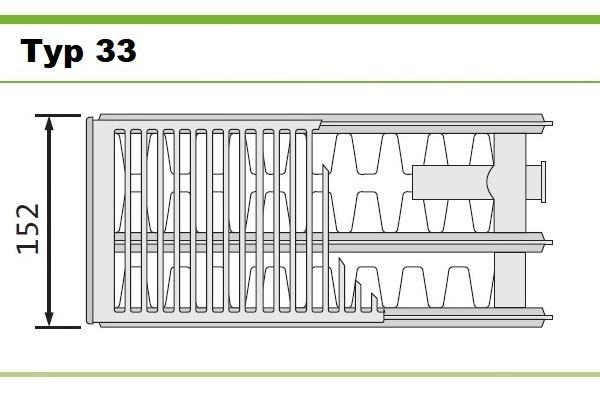 Grzejnik PURMO V 33 400x900 dolny