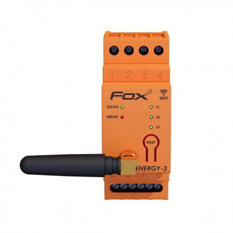 F&F Monitor energii elektrycznej WI-FI 3F+N,FOX ENERGY 3, WI-MEF3 100A