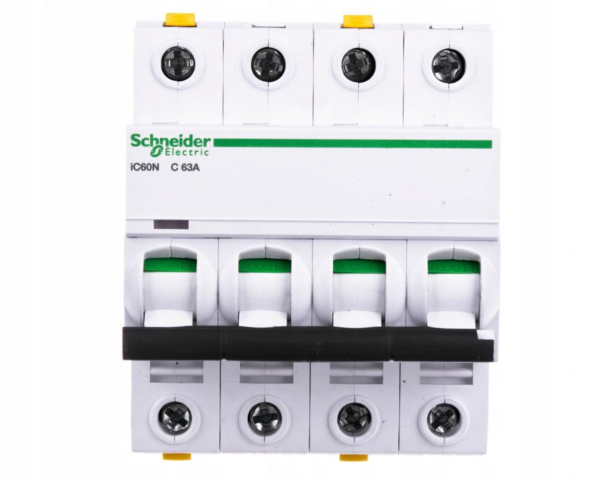 SCHNEIDER ELECTRIC Wyłącznik nadprądowy iC60N-C63-4 C 63A 4-biegunowy