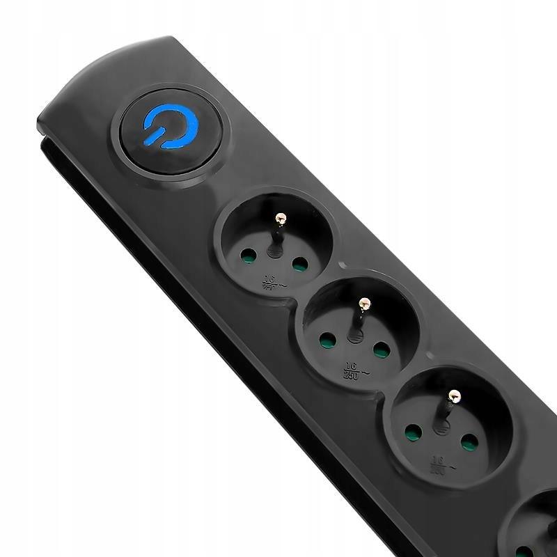 QOLTEC Listwa antyprzepięciowa Quick Switch 4 gniazd 2.5m