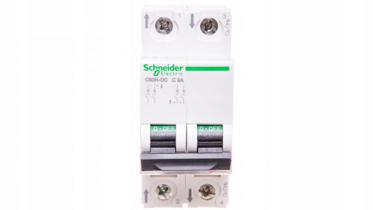 SCHNEIDER ELECTRIC Wyłącznik nadprądowy C60H-DC-C6-2 C 6A 2-biegunowy