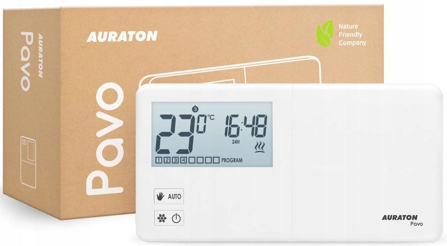 AURATON Pavo - Tygodniowy, przewodowy regulator temperatury, (następca mode