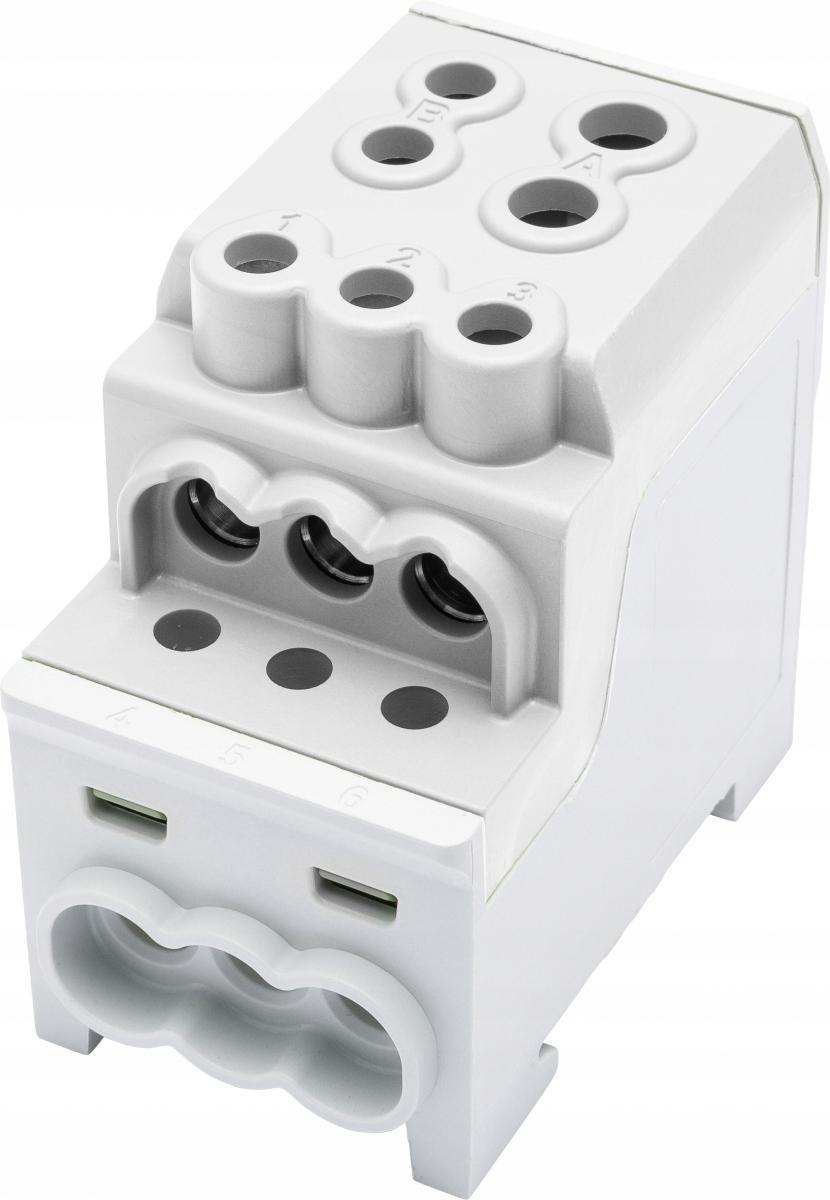 SIMET SDB 200 Blok rozdzielczy - dystrybucyjny Al/Cu 80030 SIMBLOCK szary