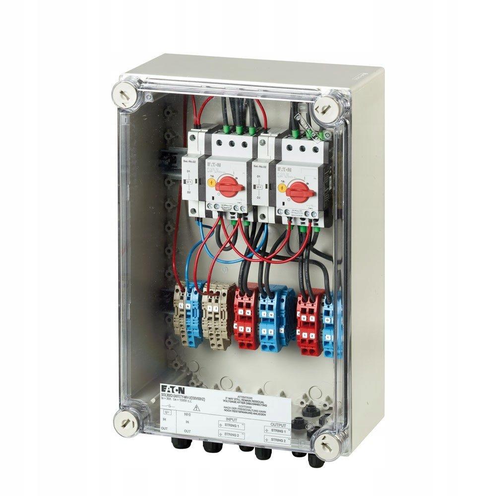 Rozłącznik przeciwpożarowy do PV 30A, MC4, wyzw. podnap. zwł. 230V50Hz SOL3