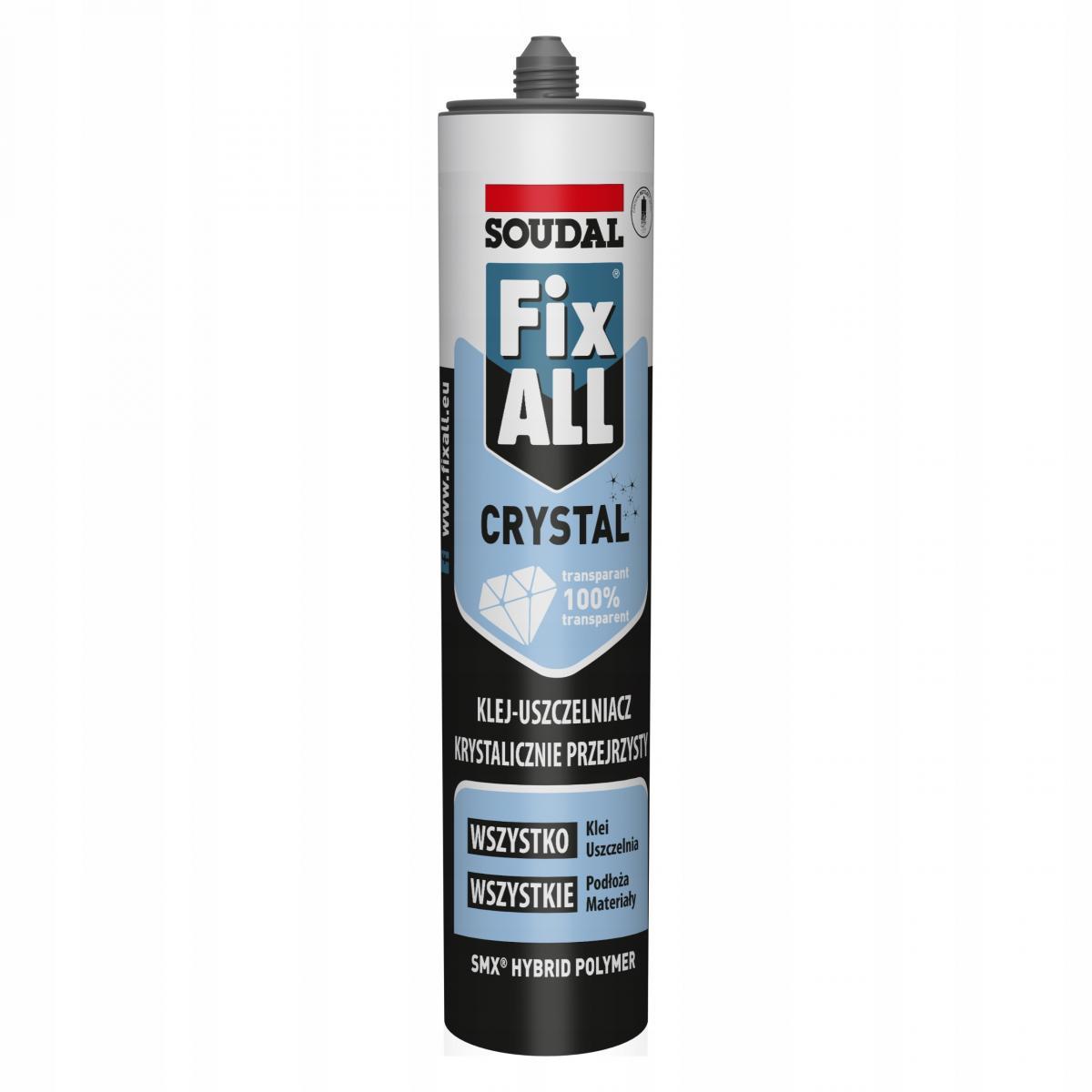SOUDAL Fix all crystal 290ml bezbarwny klej-uszczelniacz hybrydowy