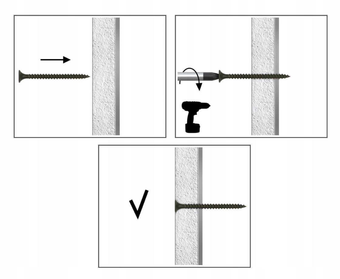 KOELNER Samowiercące wkręty fosfatowane do skręcania profili WS 3,5x25 mm