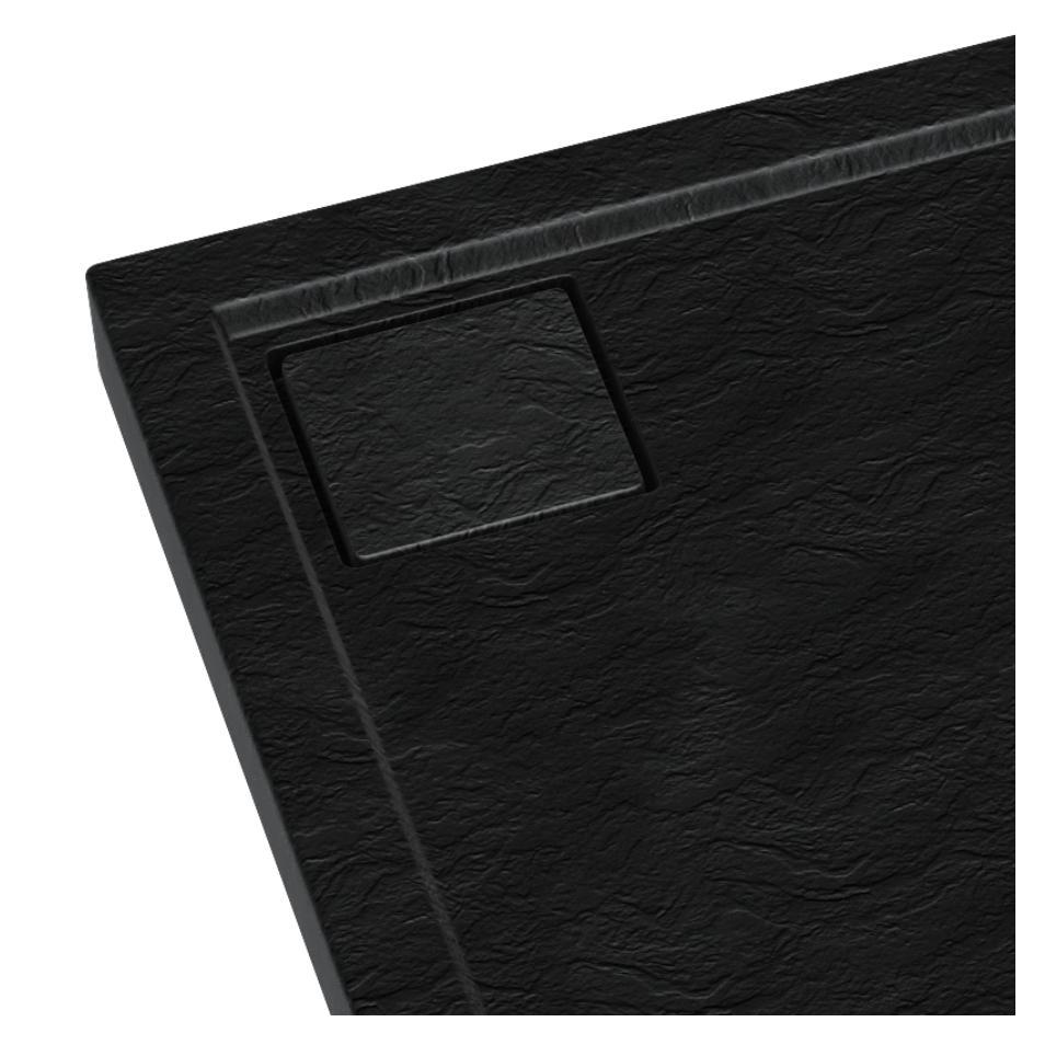 Brodzik kompozytowy 3.0457 / C / ST Stabilsound Plus Black Stone 90x100x5 c