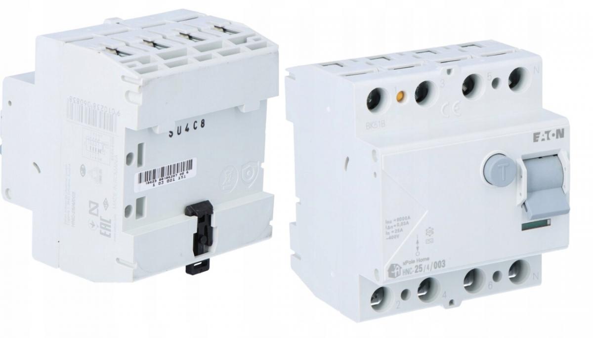 EATON Wyłącznik różnicowoprądowy 6kA typ AC HNC-25/4/003