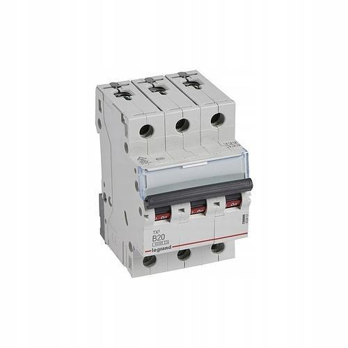 LEGRAND Wyłącznik nadprądowy S 303 3P B 20A 6000A TX3
