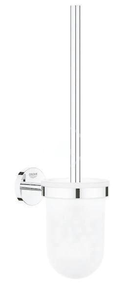 Szczotka toaletowa BauCosmopolitan (komplet) naścienna, ukryte mocowanie, t