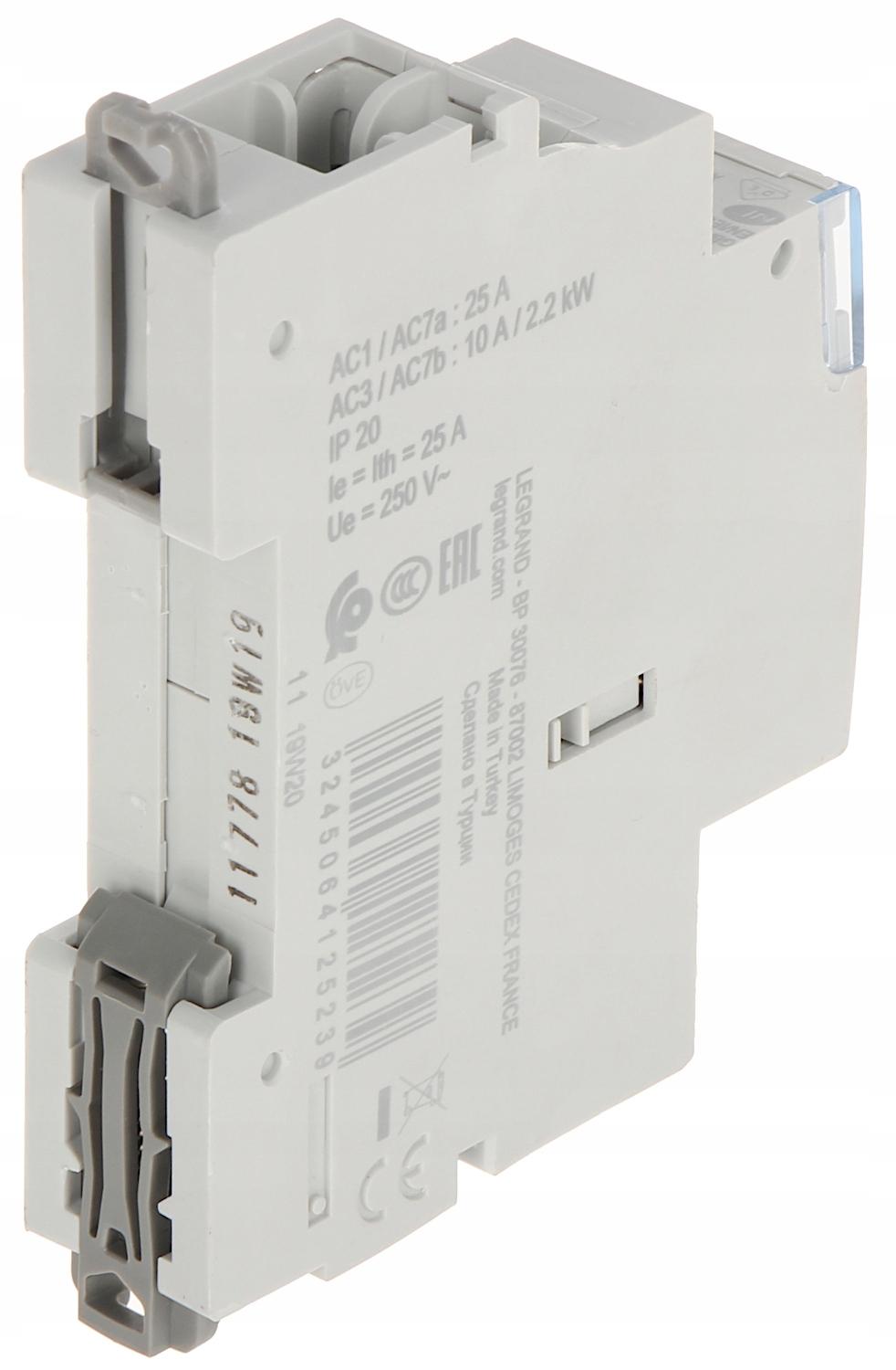 LEGRAND Stycznik modułowy SM 425 25A 230V 2NO