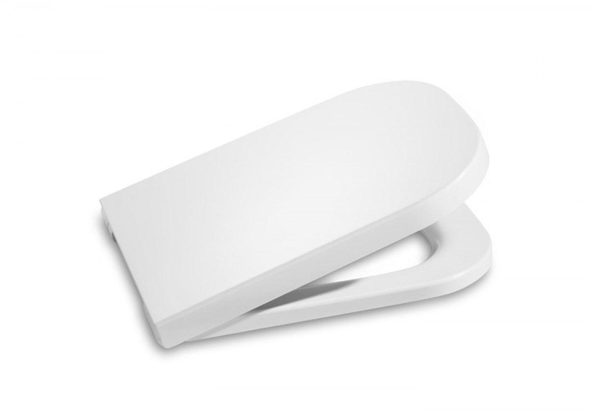 Deska WC GAP SQUARE Wolnoopadająca Duroplast Biały ROCA[7]