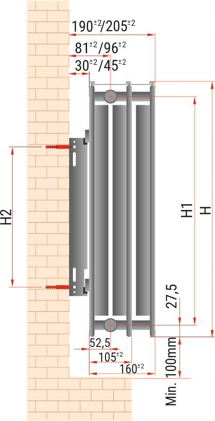 POLSKI Grzejnik stalowy 3 - płytowy PURMO C33 550x600 C 33 BOCZNY 48h