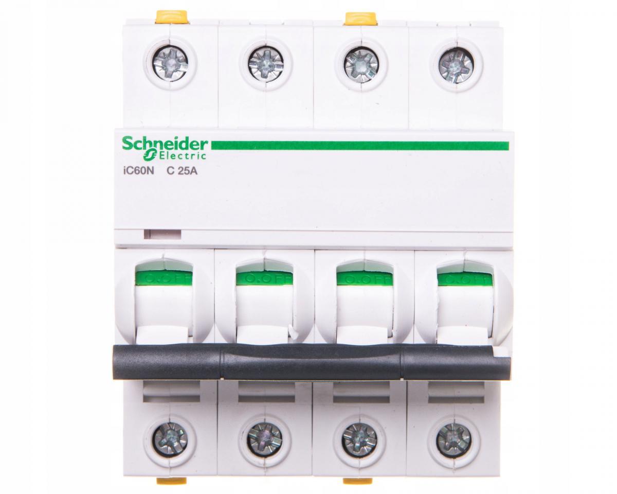 SCHNEIDER ELECTRIC Wyłącznik nadprądowy iC60N-C25-4 C 25A 4-biegunowy