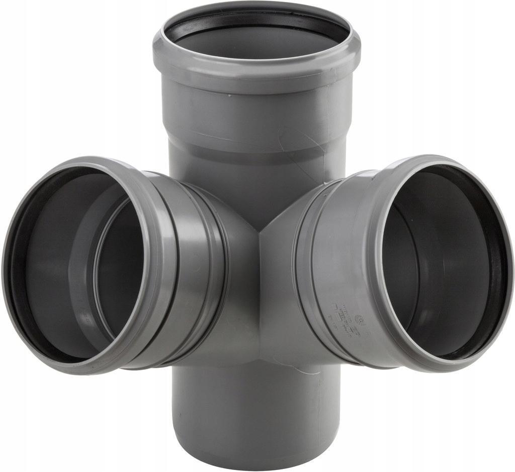 Czwórnik HT dwupłaszczyznowy 110x110x110x110/67 popiel sanitarny