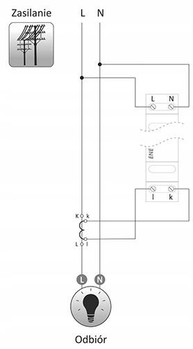 F&F Monitor energii elektrycznej jednofazowy, WI-MEF-1 40A WI-MEF-1-40