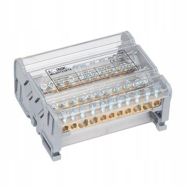 MOREK Blok dystrybucyjny Moblock 4P 125A-11 2x35 + 2x25 + 7x6mm2