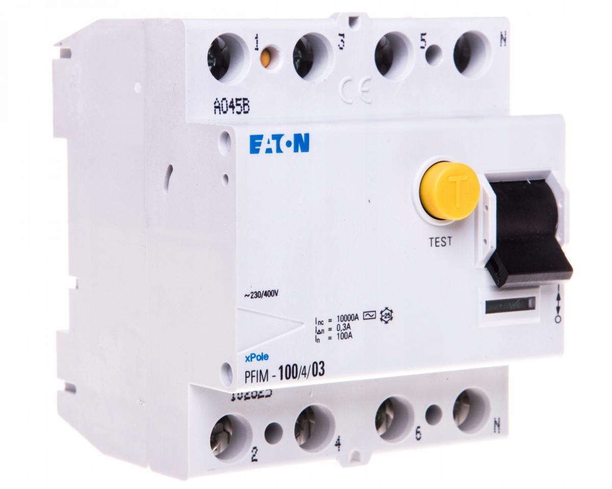 EATON Wyłącznik różnicowoprądowy PFIM PFIM-100/4/03