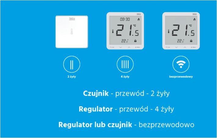Sterownik zaworów termostatycznych przewodowo/bezprzewodowo TECH L-X Wi-Fi