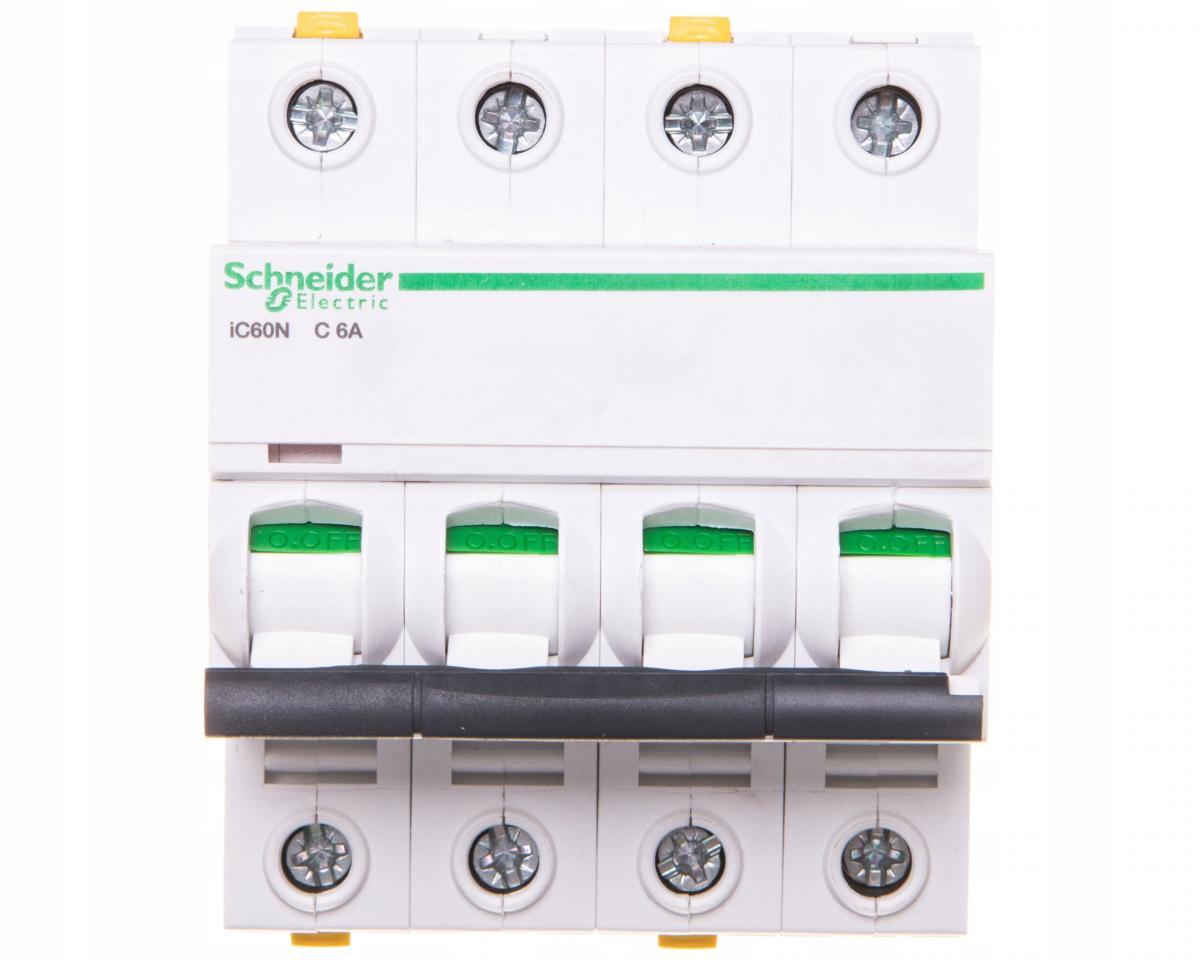 SCHNEIDER ELECTRIC Wyłącznik nadprądowy iC60N-C6-4 C 6A 4-biegunowy