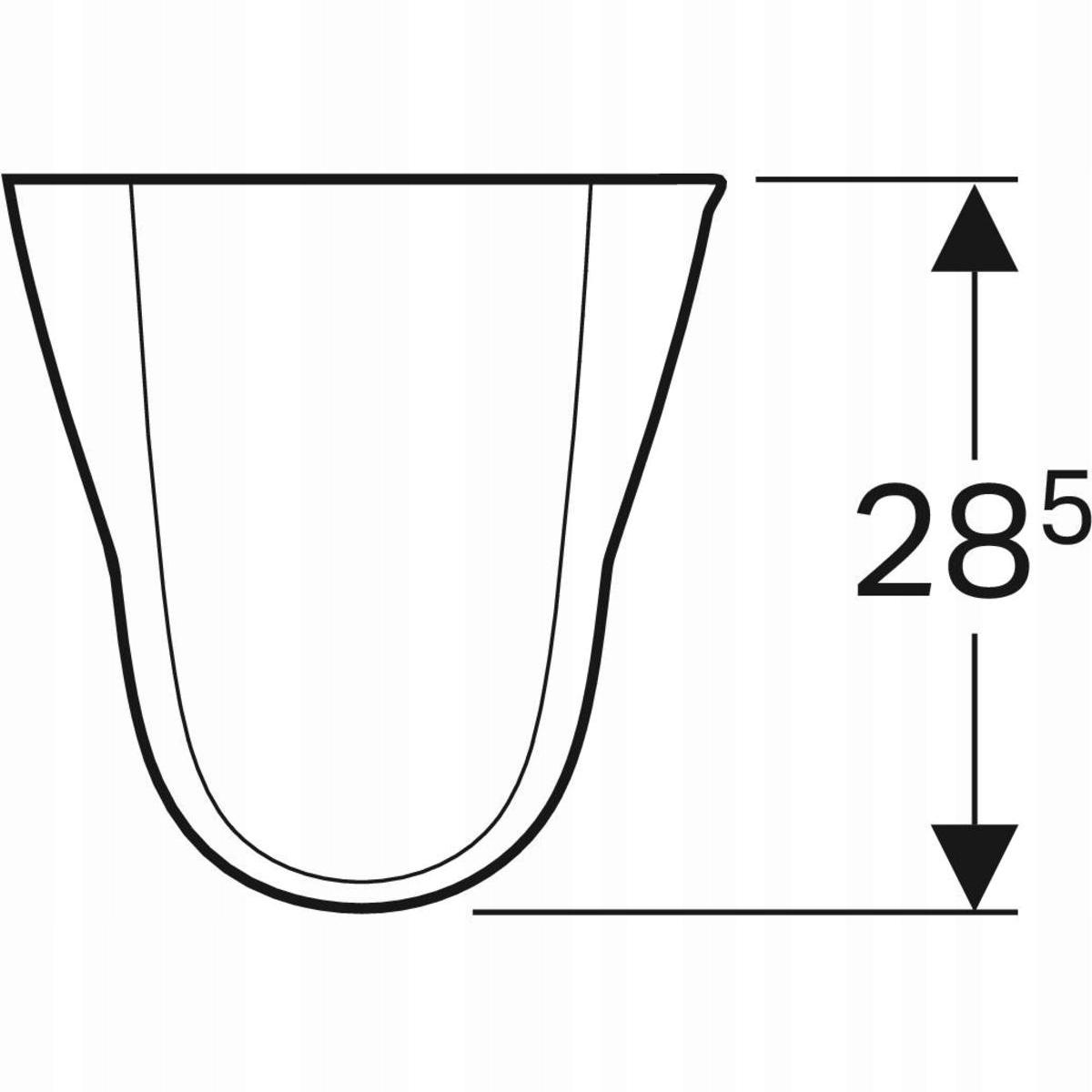 GEBERIT Półpostument Selnova B27.5c, H32.5 cm, T28.5cm
