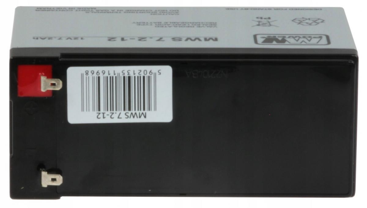 MPL POWER MW Power Akumulator AGM AGM 12V/7,2Ah 5 lat