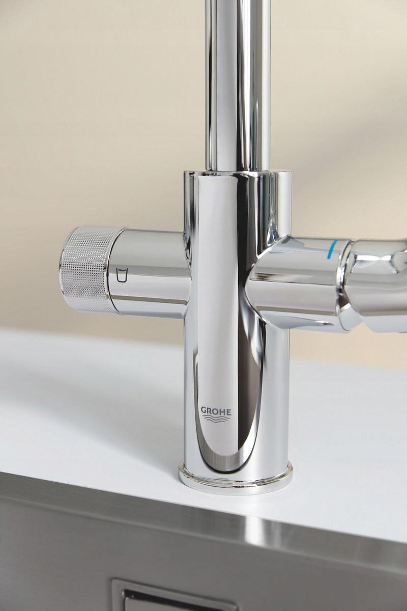 Bateria filtrująca Grohe Blue Pure BauCurve z obracaną w zakresie 150 wyle