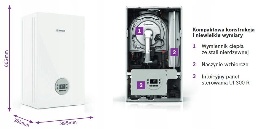 Kocioł gazowy kondensacyjny JUNKERS GC1200W 24 C 23 dwufunkcyjny