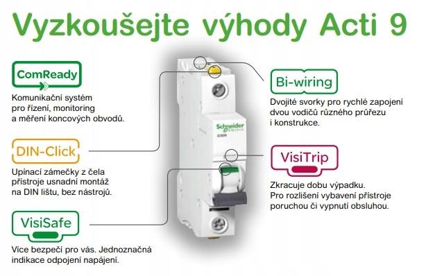 SCHNEIDER ELECTRIC Wyłącznik nadprądowy iC60H-B16-3 B 16A 3-biegunowy