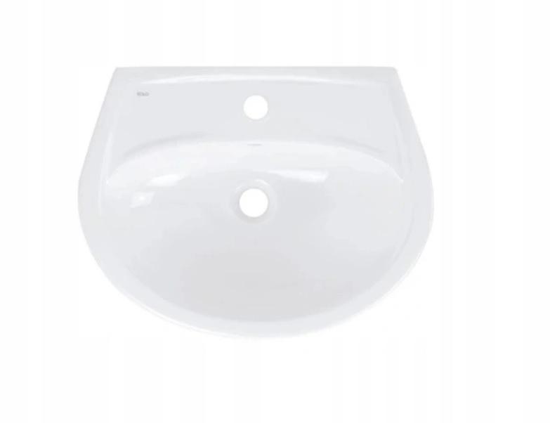 KOŁO Umywalka GEBERIT Idol wisząca z otworem z przelewem 500 x 410 mm biała