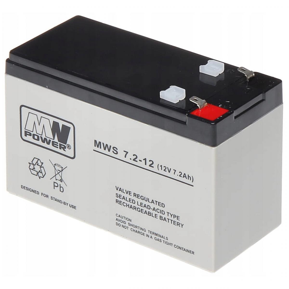 MPL POWER MW Power Akumulator AGM AGM 12V/7,2Ah 5 lat