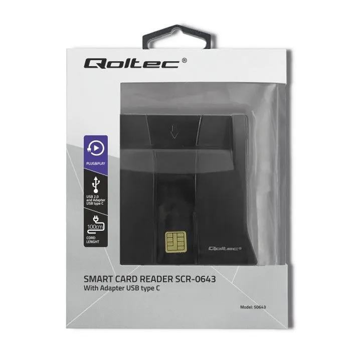 Inteligentny czytnik chipowych kart ID, USB 2.0, Plug&Play SCR-0643, 50643