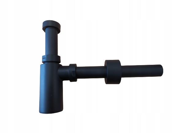 SANIT Półsyfon umywalkowy ozdobny czarny mat G 1 1/4x32