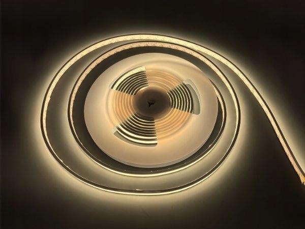 Taśma LED NEXTEC, 24V, COB, 10W, 480 LED, IP67, 3000K +/-100K, 90lm/W, RA>9