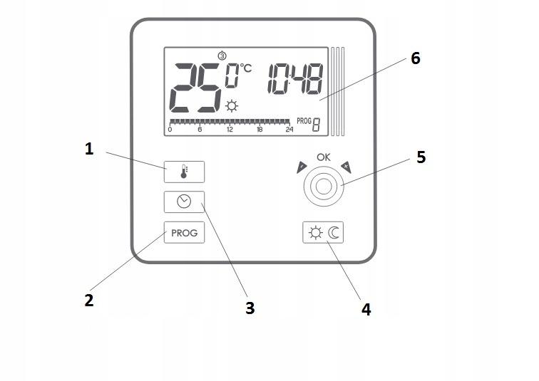 AURATON Libra - Tygodniowy, przewodowy regulator temperatury, (następca mod